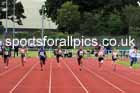Girls under-13s 100 metres, 2023 Northern Under-13s, Under-15s and Under-17s, Middlesbrough.  Photo: David T. Hewitson/Sports for All Pics
